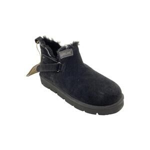 SUPERLAMB Women's Ongi Shearling Style Boots Black - Medium